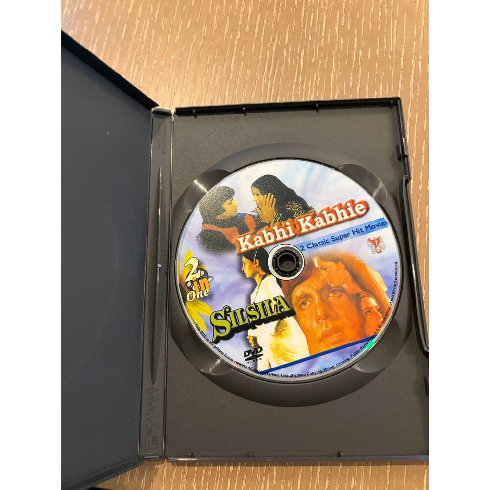 Lot of 2 DVDThe Guru/Bend it like Beckham/Kabhi Kabhie / Silsila Bollywood